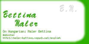 bettina maler business card